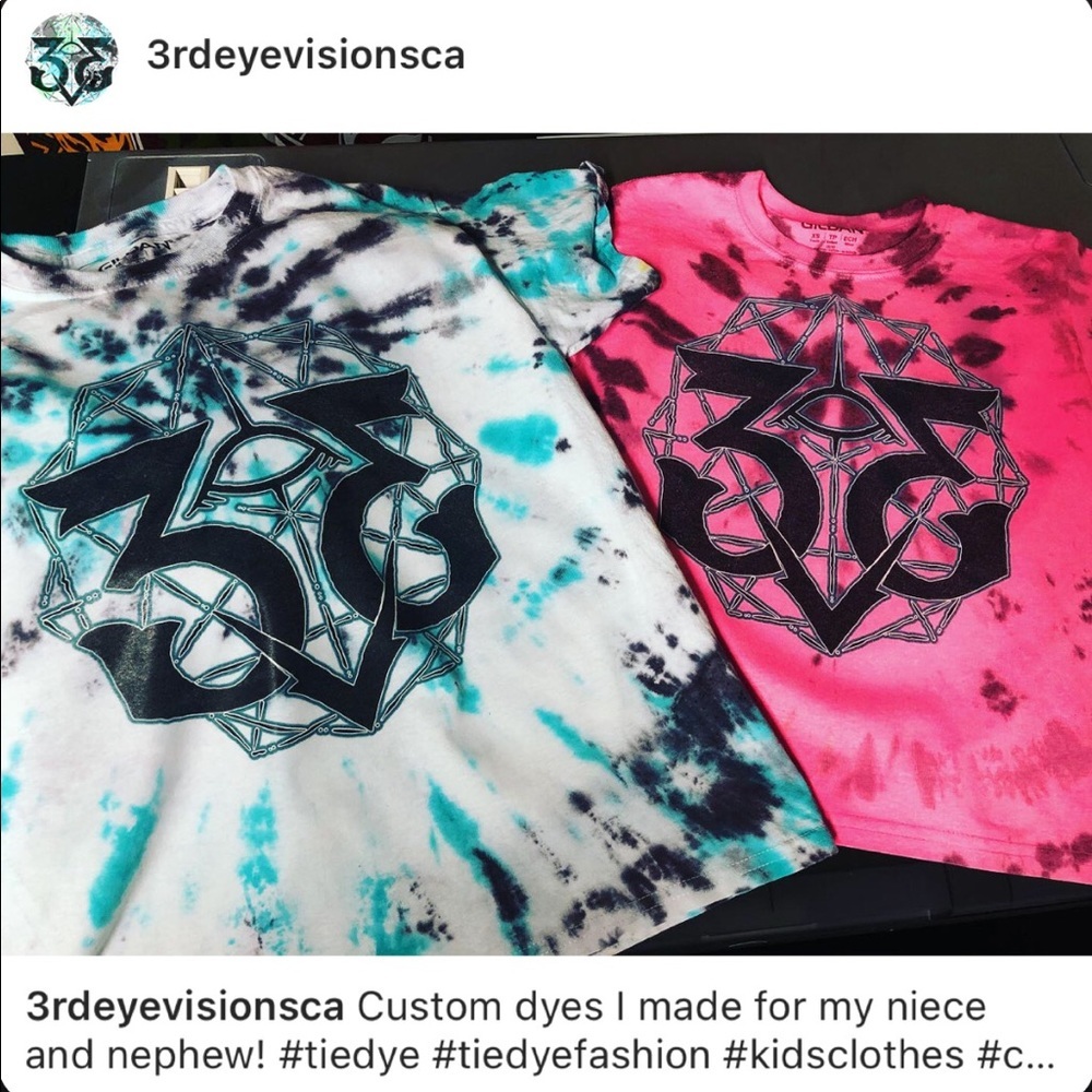 Custom Kids Tie Dye Tees